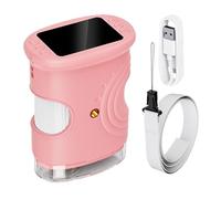 Microscope portable pour jouet expérimental rechargeable grossissant 1000X numérique avec écran de 5 cm | Microscope pour filles, école, maison, laboratoire, science, exploration, découverte