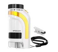 Microscope Portable pour - oscope Numérique 50x-300x avec Éclairage LED Portatif | Garçons Filles Enfant Nouvel an Anniversaire Salle De Classe Noël