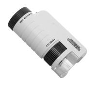 Microscope Portatif pour Garçon Fille 60x-200x en Plastique, LED | Imagerie Haute Définition, Léger et Simple à Utiliser, Stimule L’exploration, pour Garçon Fille