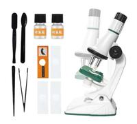 Microscope pour enfant Kit lumière LED portable avec grossissement 200 x 1 200 x | Loupe d'observation des plantes enthousiastes de la science scientifique en bourdon Éducation à la maison école voyages