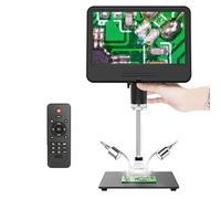 Microscope pour Enfants 8-12 Ans, 10 Pouces LCD numérique, Portable, caméra USB, LED lumière, kit éducatif pour Science et Observation