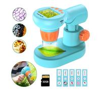 Microscope pour Enfants APEXEL, grossissement numérique HD 800X, Microscope numérique Portable avec écran LCD de 2" pour Enfants et Adultes avec Carte SD de 32 Go