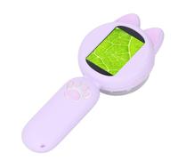 Microscope pour Enfants Écran HD IPS 3 Vitesses Luminosité de la Lumière LED Loupe de Poche Portable Microscope de Poche pour Enfants Mini Portée pour Enfants Microscope (Violet)