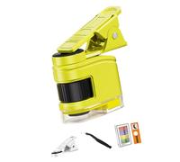 Microscope pour enfants simple à utiliser avec grossissement 10x, 30x, 60x et clip mobile, parfait pour l'école, les sciences, les enfants, microscope portable avec grossissement multiple pour