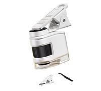 Microscope pour enfants simple à utiliser avec grossissement 10x, 30x, 60x et clip mobile, parfait pour l'école, les sciences, les enfants, microscope portable avec grossissement multiple pour