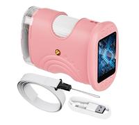 Microscope pour - Jouet éducatif Rechargeable - Microscope numérique Portable avec écran de 5 cm | pour Apprentissage à la Maison, école, Laboratoire et