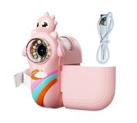 Microscope pour,Microscope pour - Caméra de Dessin animé grossissement 1000X, 8 lumières LED,Écran LCD de 2 Pouces, portée de découverte des Dinosaures, Jeu d'apprentissage précoce pour Le