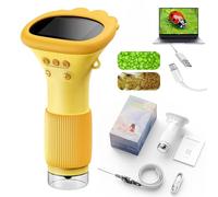 Microscope pour - Outil Scientifique pour débutants, Appareil Optique Compact, Appareil d'apprentissage Portable | Objectif loupe Zoom Haute résolution 1000X, portée Explorac