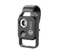 Microscope professionnel pour téléphone 200X avec clip universel pour l'observation des plantes, des insectes, des poils et de la peau, des bijoux, de l'évaluation du jade, de l'industrie électronique