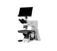 Bresser Microscope à lumière réfléchie 50-800x avec caméra HDMI 5MP et écran 13,3" pour Laboratoire