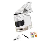 Microscope simple à utiliser pour enfants avec grossissement 10x, 30x, 60x et clip mobile, parfait pour l'école scientifique