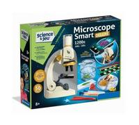 Microscope Smart Deluxe 1200x Enfant 8 Ans - Plus de 50 Experiences - Science et Jeu Observation - Set educatif stem et Carte