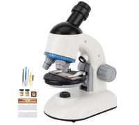 Microscope STEM pour enfants, jouet scientifique éducatif primé avec un fort grossissement et une optique en verre véritable encourageant