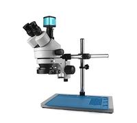 Microscope Stéréo 3.5X-90X 38MP HDMI Caméra Vidéo De Microscope D'industrie USB Numérique for La Réparation De Soudure Facile à Utiliser(3.5X-90X CTV 4K-W)