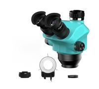 Microscope stéréo à Zoom continu trinoculaire 7-50X Oculaire WF10X/22 mm adapté l'outil de Microscope soudage PCB téléphone Portable(RF7050 SET1)