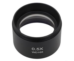 Microscope stéréo compatible avec objectif auxiliaire 0 5 x 0 7 x, améliore le grossissement pour des observations scientifiques détaillées (0,5X)