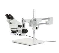 Microscope stéréo d'inspection avec zoom 3,5 x 90 x et lumière 80 LED