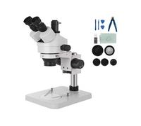 Microscope Stéréoscopique Trinoculaire Grossissement 3,5X-90X 360° Distance 20cm