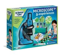Clementoni – Microscope & coffret scientifique Science & Jeu 1200x 50 activités pour 8 ans+