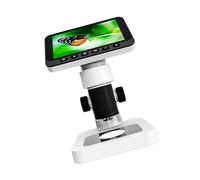 Microscope transportable pour enfants avec trois modes de fonction, radiances LED modifiables et batterie permanente pour l'apprentissage des sciences en plein air