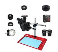 Microscope trinoculaire à Zoom stéréo 3,5 x - 90x, Ensemble avec caméra vidéo HDMI USB 38mp, pour la réparation de Soudure de téléphones et de PCB