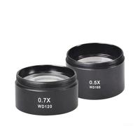 Microscope trinoculaire avec zoom stéréo 0 5X/0 7X Grossissement auxiliaire pour des observations détaillées (2.0X)