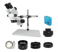 Microscope trinoculaire stéréo à simulateur de focale d'objectif 3,5 x - 90x, 38mp, HDMI, numérique, USB, caméra vidéo for les réparations de soudure(D16x1.0mm)