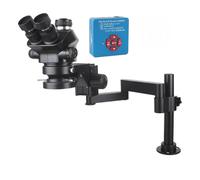 Microscope trinoculaire stéréo réglable à simulateur de focale d'objectif 3,5X-200X for Laboratoire Industriel + caméra vidéo 12MP 48MP 4K 1080P HDM/I USB Type-C(55MP 4K 2K HDM/I USB)
