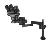 Microscope trinoculaire stéréo réglable à simulateur de focale d'objectif 3,5X-200X for Laboratoire Industriel + caméra vidéo 12MP 48MP 4K 1080P HDM/I USB Type-C(No Camera)