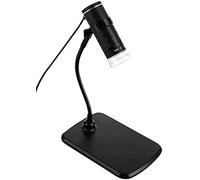 Microscope USB compatible OTG avec grossissement x1000 et éclairage LED DM-250 [Somikon]