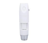 Microscope USB WiFi 1080P Grossissement 1000X Microscope Numérique sans Fil à Mise au Point Manuelle pour Microscope de Poche D'inspection de Circuit cutané (White)