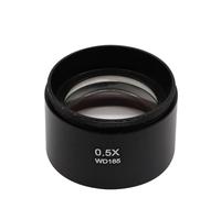 Microscope vidéo Industriel auxiliaire WD165 WD30 0,5x1,0x0,7x2,0X, lentille d'objectif, Accessoires de Microscope, lentille Barlow(WD 0.5X)