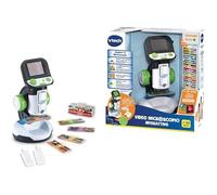 Microscope vidéo interactif - VTech - Modèle pour enfants - Écran 2,4"" - Zoom 200x - 9 lames illustrées