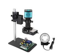 Microscope vidéo monoculaire 4K 48 MP HDM/I USB 60 FPS, objectifs d'appareil Photo numérique 38 MP/16 MP/13 MP/8, éclairage LED 130X, réparation de téléphone, Soudure(Set1 48MP HDMI USB)