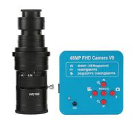 Microscope Vidéo Numérique Électronique Industriel, 1080P 60FPS 2K 4800W 48mp HDMI USB, Loupe De Caméra for La Réparation Téléphones PCB Précision Clarté(with 200x)