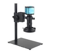 Microscope vidéo numérique Industriel 4K 48 MP HDM/I USB, caméra monoculaire, Zoom 130X, Objectif à Monture C, for la réparation de PCB, téléphones et soudures(4K 55MP HDM/I USB)