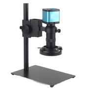 Microscope Vidéo Numérique Industriel 4K 48mp HDMI USB, Caméra Monoculaire Zoom 130X, Objectif À Monture C for La Réparation De Téléphones PCB Et Le Soudage Précision Clarté(A Suit)