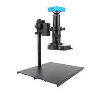 Microscope Vidéo Numérique Industriel, Caméra Monoculaire 38mp HDMI USB, Zoom 180X, Objectif À Monture C for Le Soudage De PCB Précision Clarté(Microscope Set)