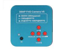 Microscope Vidéo Numérique Industriel, Caméra Monoculaire 38mp HDMI USB, Zoom 180X, Objectif À Monture C for Le Soudage De PCB Clair Et PréCis