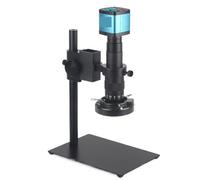 Microscope Vidéo Numérique Industriel, Caméra Monoculaire, Zoom 120X 180X 300X, Objectif À Monture C for Réparation Et Soudage Précision Clarté(180X,A 4k HDMI USB)