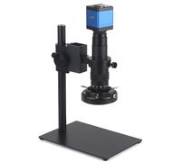 Microscope Vidéo Numérique Industriel, Caméra Monoculaire, Zoom 120X 180X 300X, Objectif À Monture C for Réparation Et Soudage Précision Clarté(120X,C 13MP HDMI VGA)