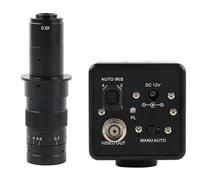 Microscope Vidéo Numérique Industriel CCD 800TVL, Caméra CS C, Support D'objectif, Sortie Couleur BNC, Soudage Netteté Précision des Détails Effort(with 180x)