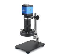 Microscope vidéo numérique monoculaire 1080P HDMI VGA, caméra TF Storag130X Zoom, objectif à monture C pour téléphone, outils de réparation de soudure de PCB E