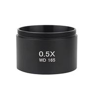 Microscope WD165 0.5X 0.7X 0.75X 1.5X 2.0X objectif auxiliaire filetage 48mm lentille en verre Barlow for Microscope trinoculaire stéréo(0.5X)