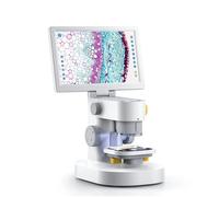 Microscopes, Microscope Numérique Biologique 1200x9 Pouces, Écran Tactile IPS 1080P, Triple Caméra, Ensemble De Diapositives pour Adultes Et Enfants, Réparation Électronique Éducative pour Adultes