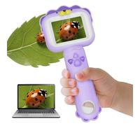 Microscopes pour enfants, mini microscope de poche portable pour petits enfants, jouets éducatifs scientifiques pour cadeaux d'anniversaire de Noël pour enfants de 3 4 5 6 7 8 9 10 ans (lion)