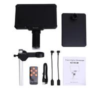Microscopio Professionnel de 7 Pouces, Microscope stéréo 16MP Mise au Point Ultra précise 1080P Microscope numérique Haute définition 32 Go adapté aux Adultes Vue PC
