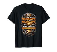Microscopique à macroscopique Thank You Lord Faith Science T-Shirt