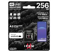 MicroSD IRDM by GOODRAM 256 Go UHS I U3 A2 + Adapter