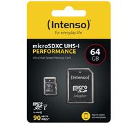 Intenso 64GB microSDXC Performance Carte microSD 64 GB Class 10 UHS-I étanche